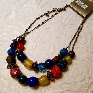 NWT STUDIO S beaded necklace
